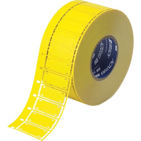 BRADY Cable Marking Tags 0.8 in H x 2.2 in W Yellow 250/RL HSNX-800-2-YL-S